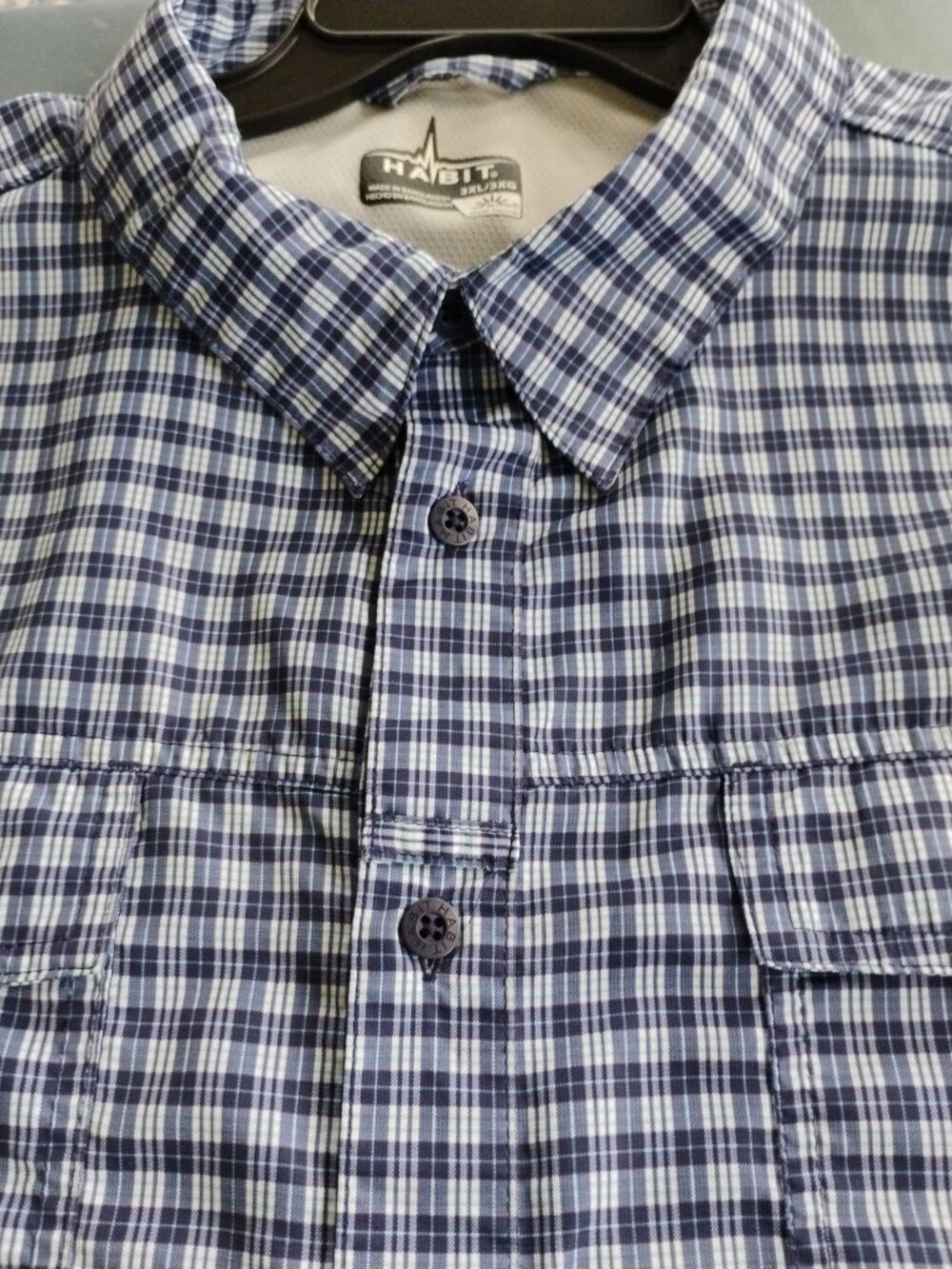 Men's Habit Solar Protection Short Sleeve Outdoor Shirt 3XL- Like New - Picture 2 of 7
